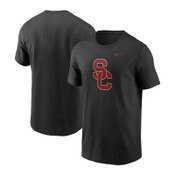 USC Trojans Men's Nike Black SC Interlock Cotton Logo T-Shirt